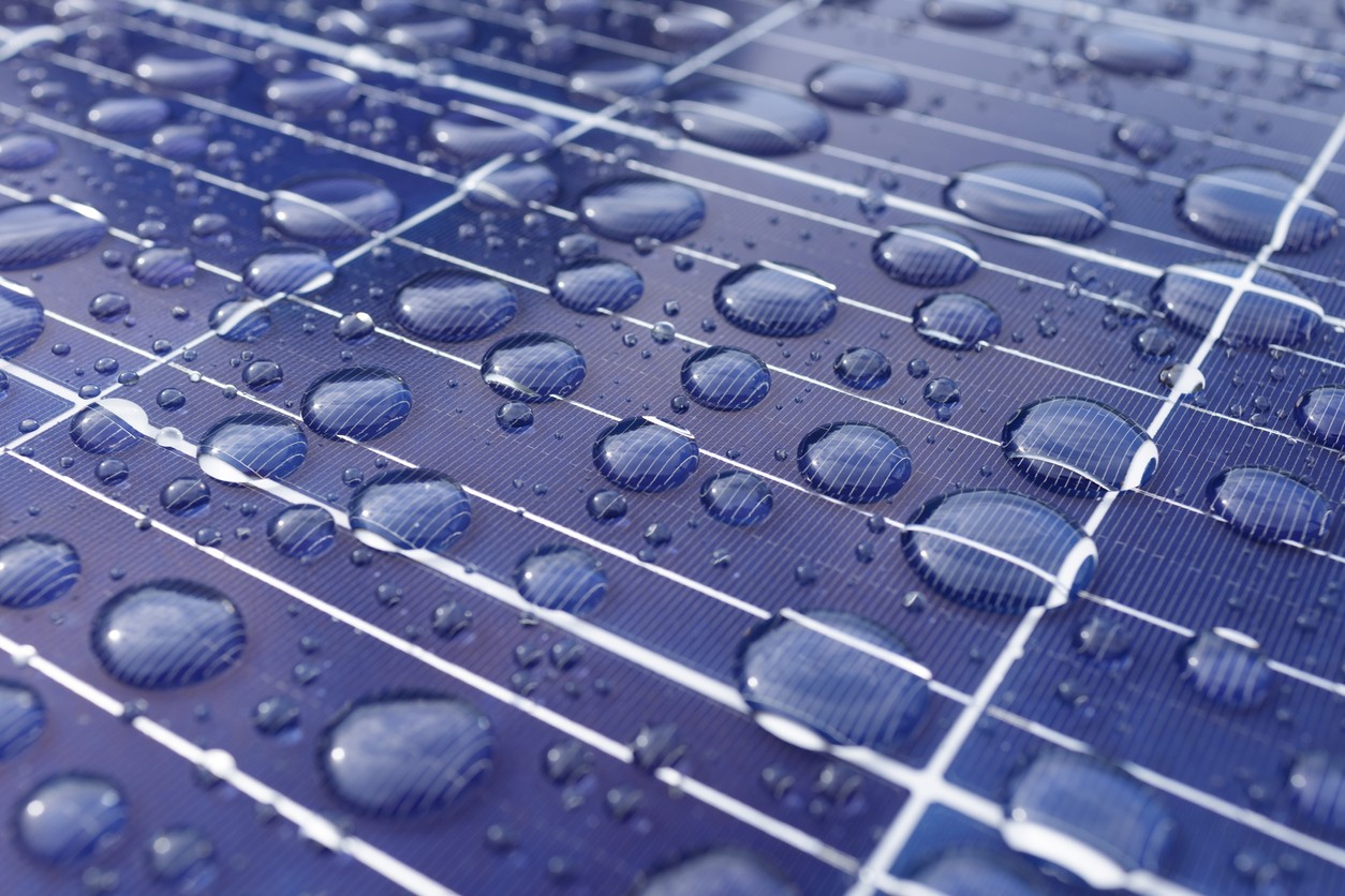 rain-drops-on-solar-panels